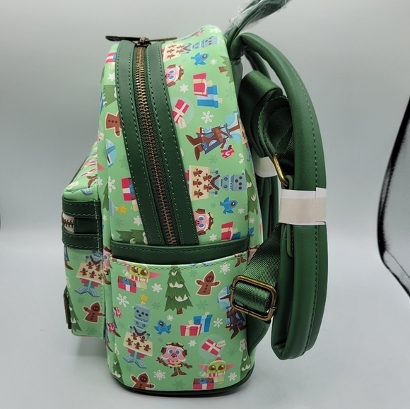 Loungefly Star Wars The Mandalorian Chibi Holidays Backpack - Picture 5 of 8
